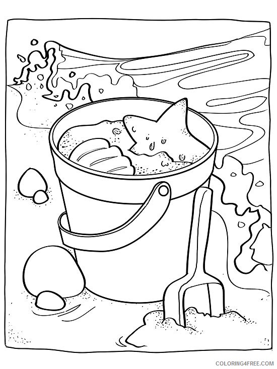 printable beach coloring pages for kids Coloring4free