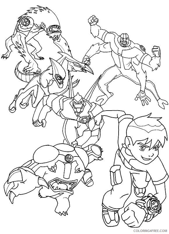 printable ben 10 coloring pages for kids Coloring4free