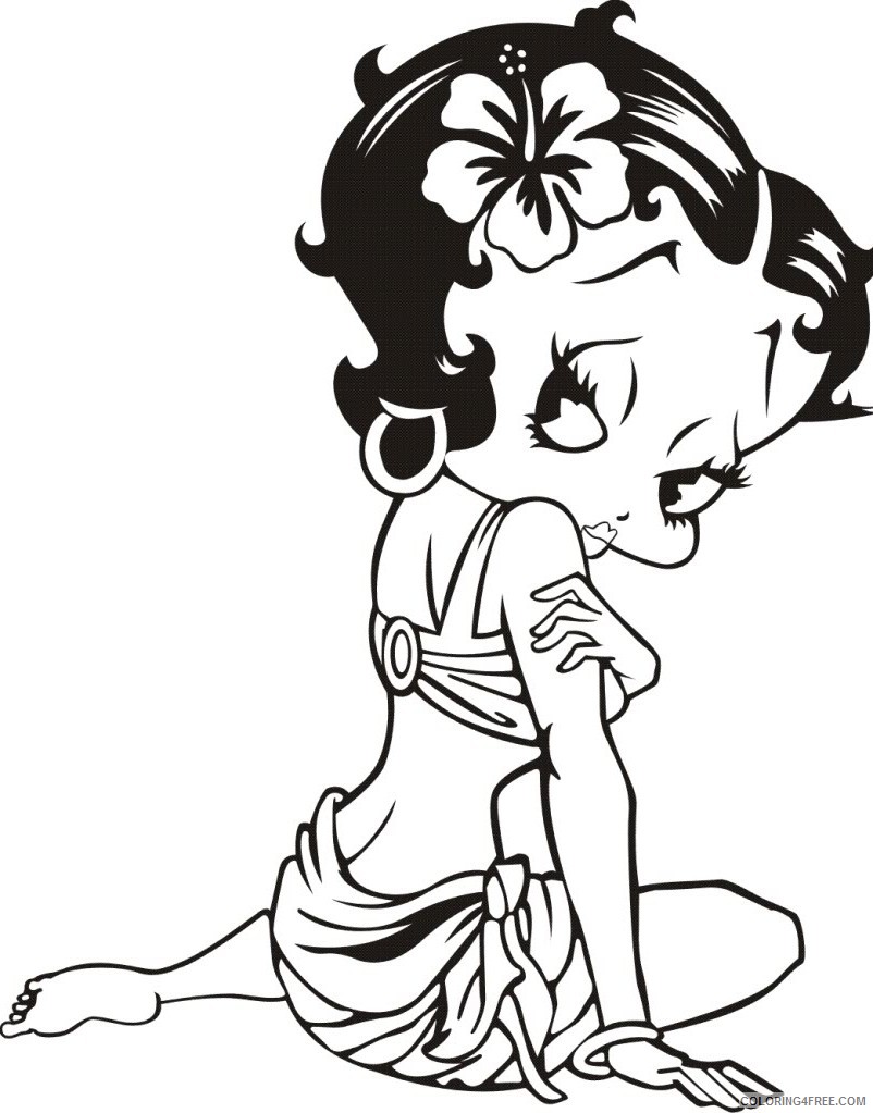 printable betty boop coloring pages Coloring4free