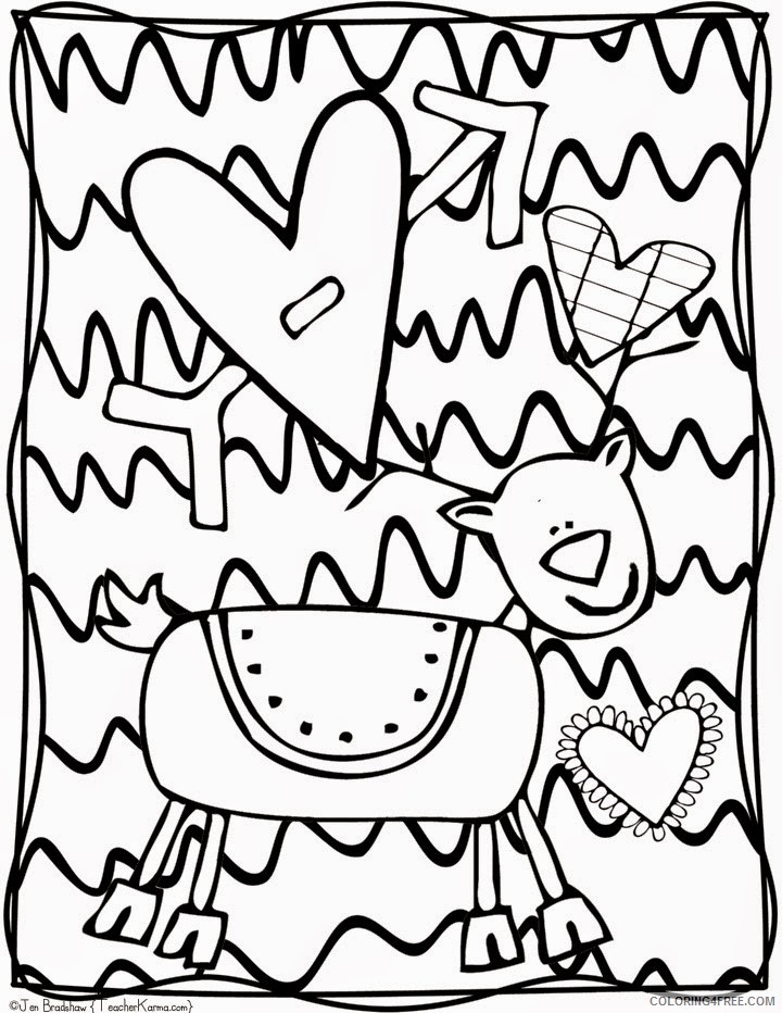 printable doodle coloring pages for kids Coloring4free