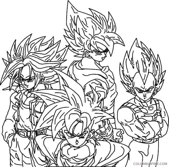 printable dragon ball z coloring pages Coloring4free