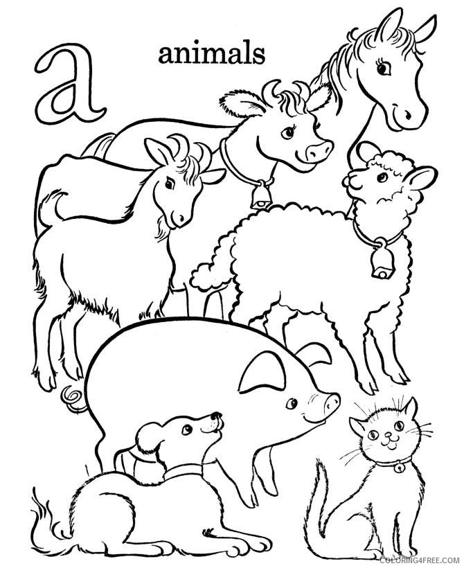 printable farm animal coloring pages Coloring4free