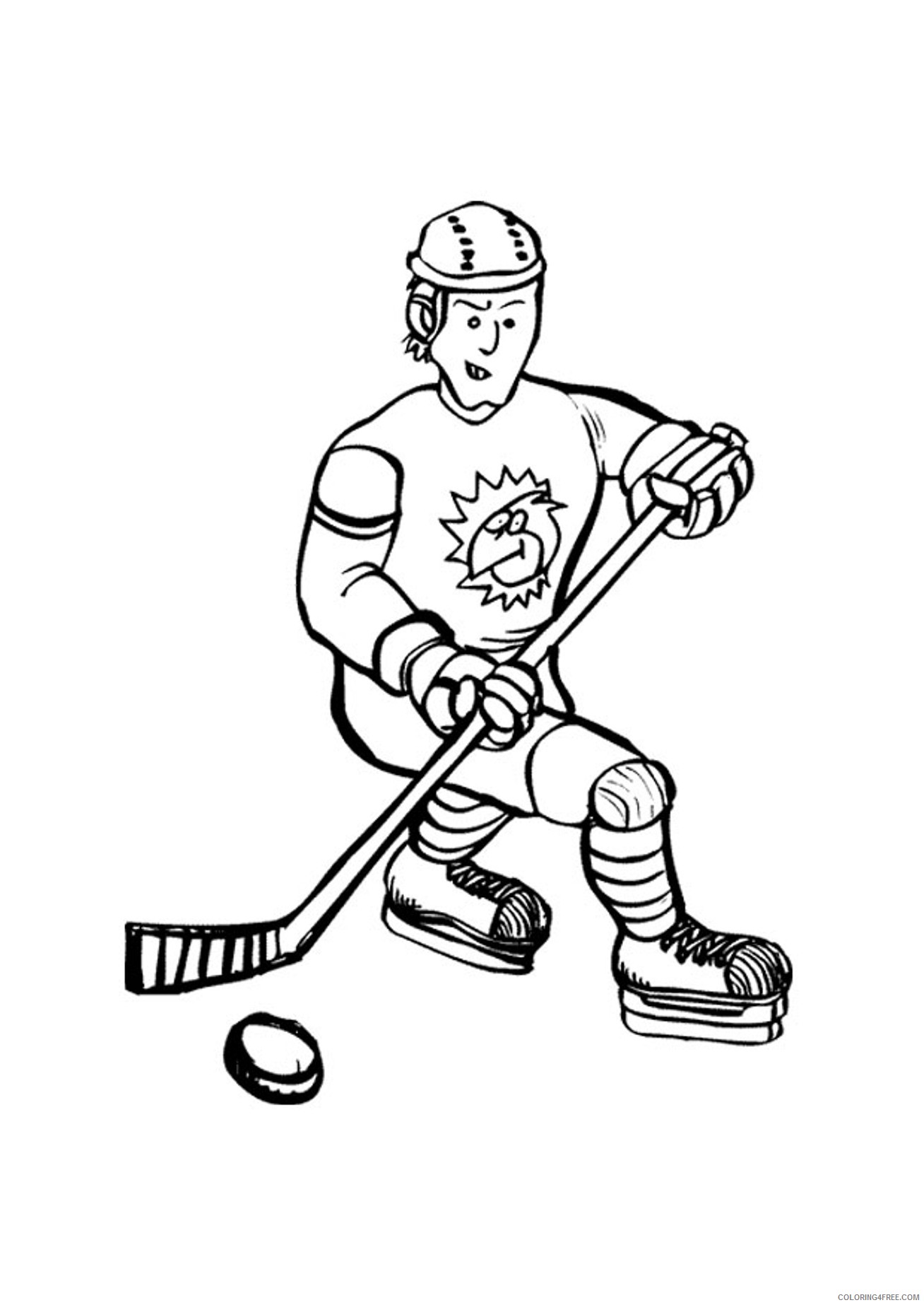 printable hockey coloring pages Coloring4free