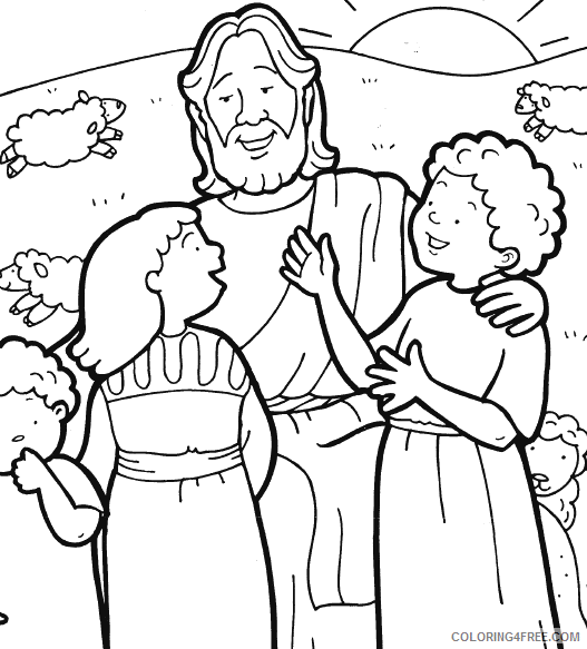 printable jesus coloring pages for kids Coloring4free