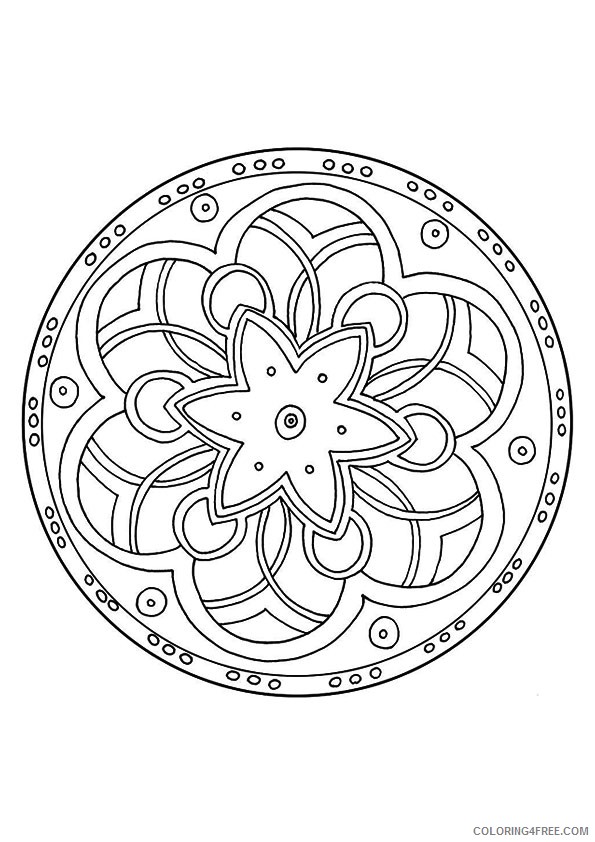 printable kaleidoscope coloring pages Coloring4free