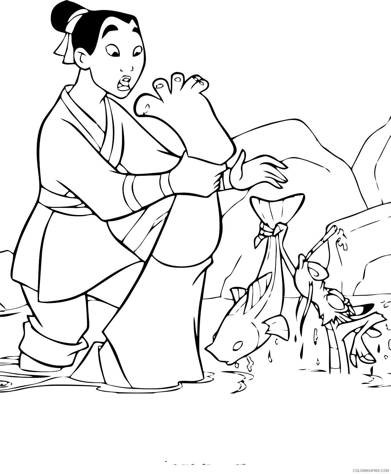 printable mulan coloring pages for kids Coloring4free