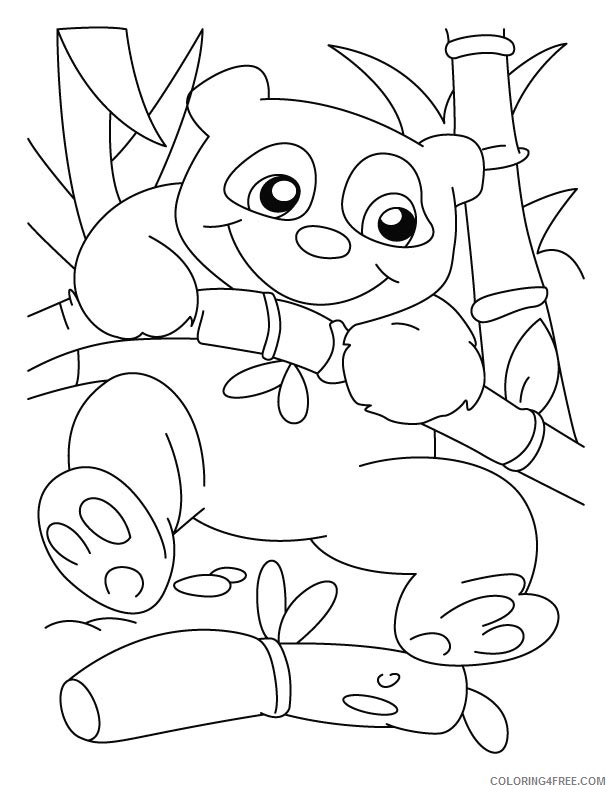printable panda coloring pages for kids Coloring4free