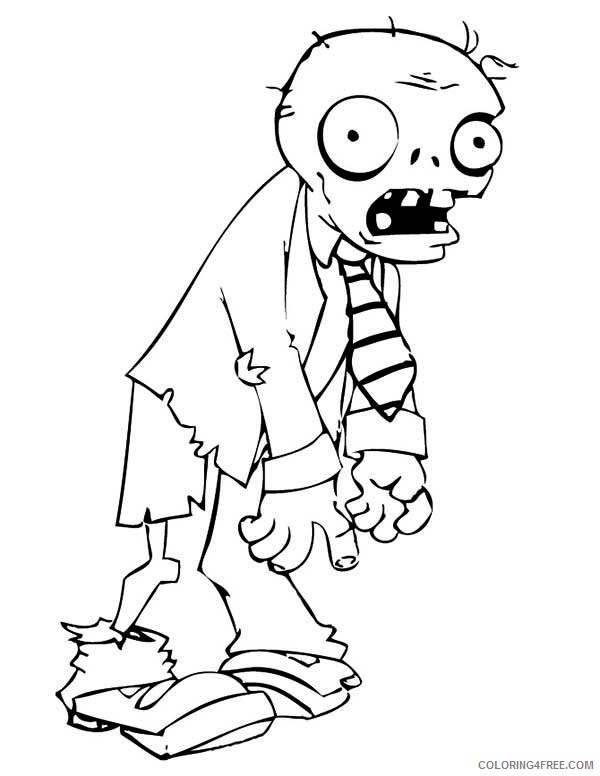 printable plants vs zombies coloring pages for kids Coloring4free