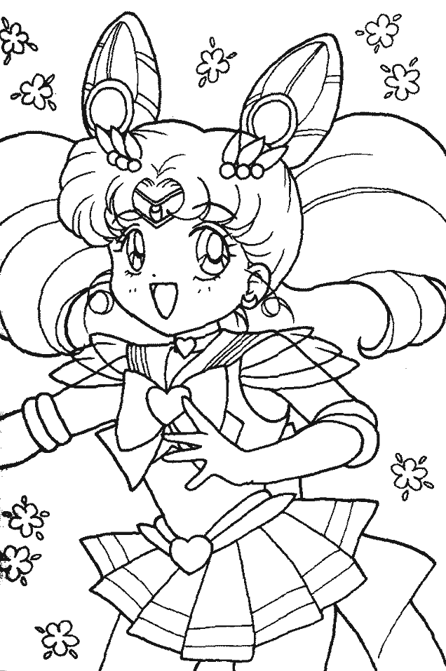 printable sailor moon coloring pages for kids Coloring4free