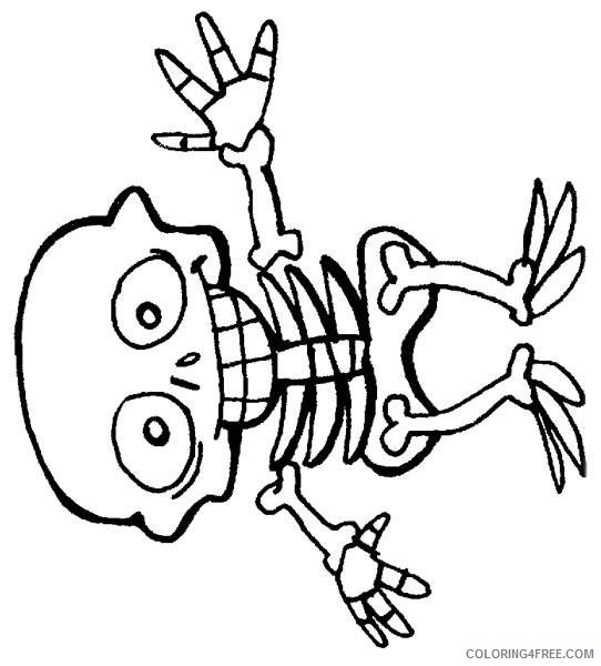 printable skeleton coloring pages Coloring4free