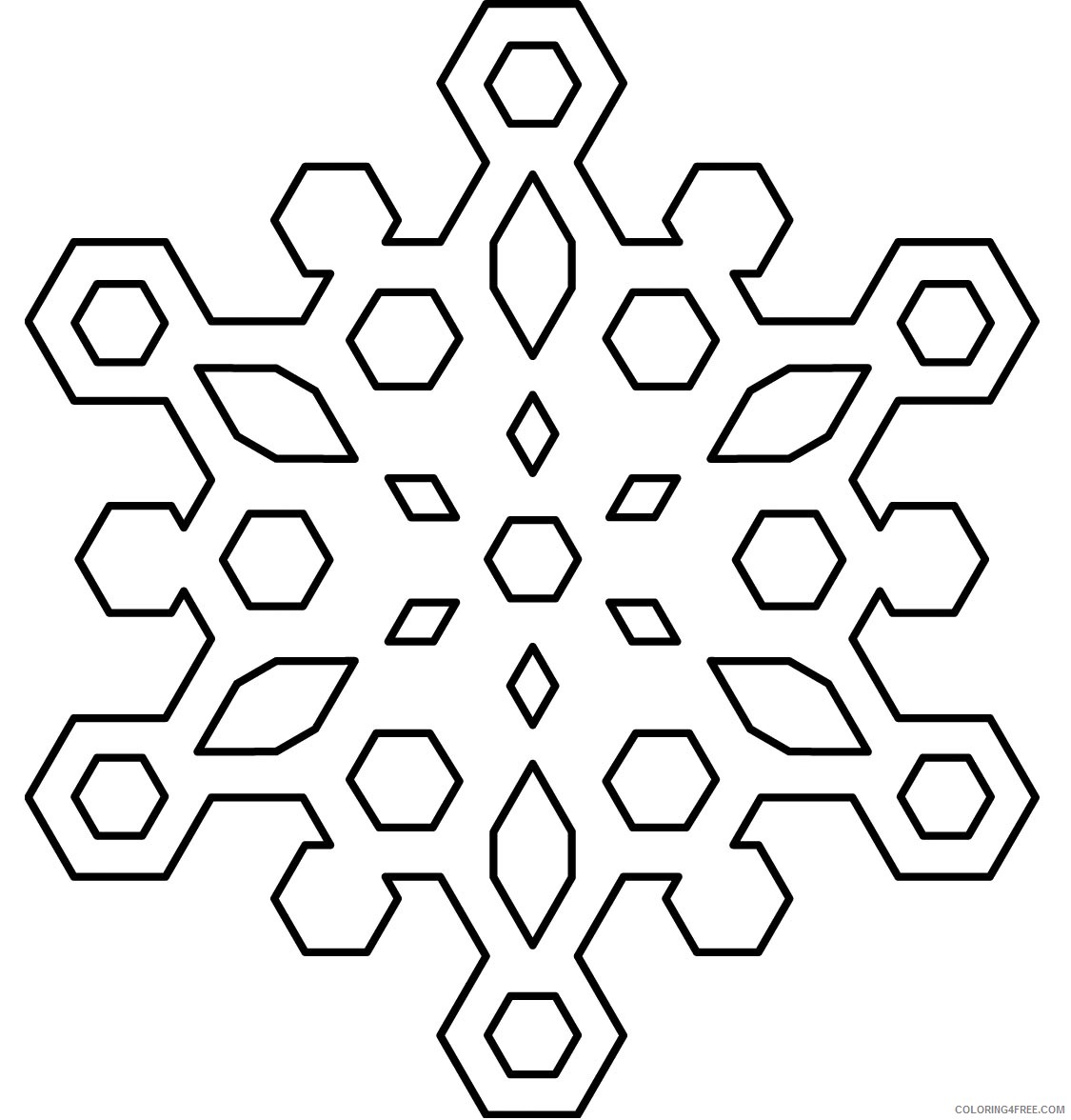printable snowflake coloring pages Coloring4free