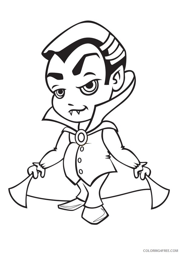 printable vampire coloring pages for kids Coloring4free