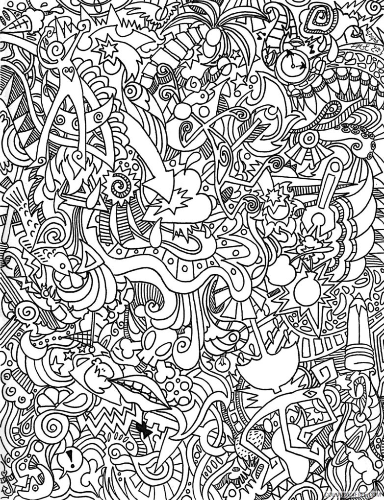 psychedelic coloring pages for adults Coloring4free