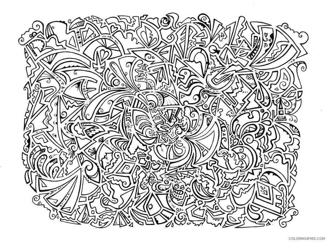 psychedelic coloring pages printable Coloring4free