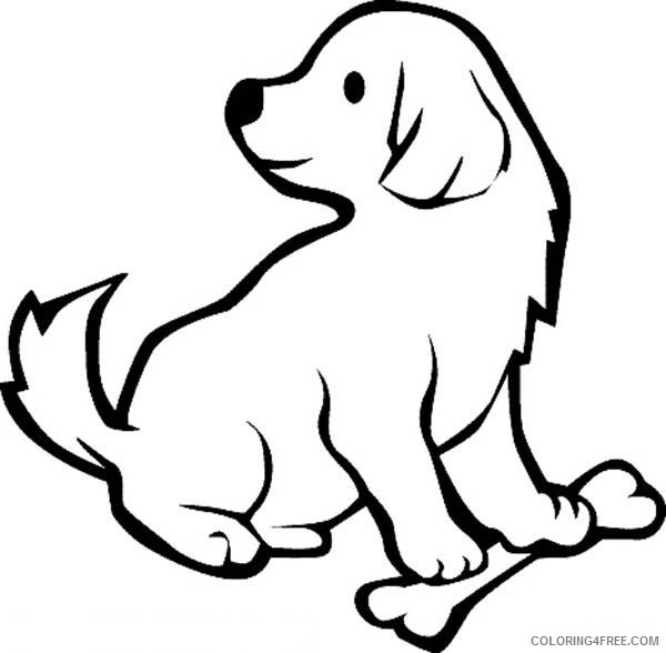 puppies coloring pages for preschooler Coloring4free