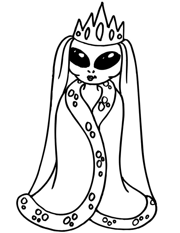 queen alien coloring pages Coloring4free