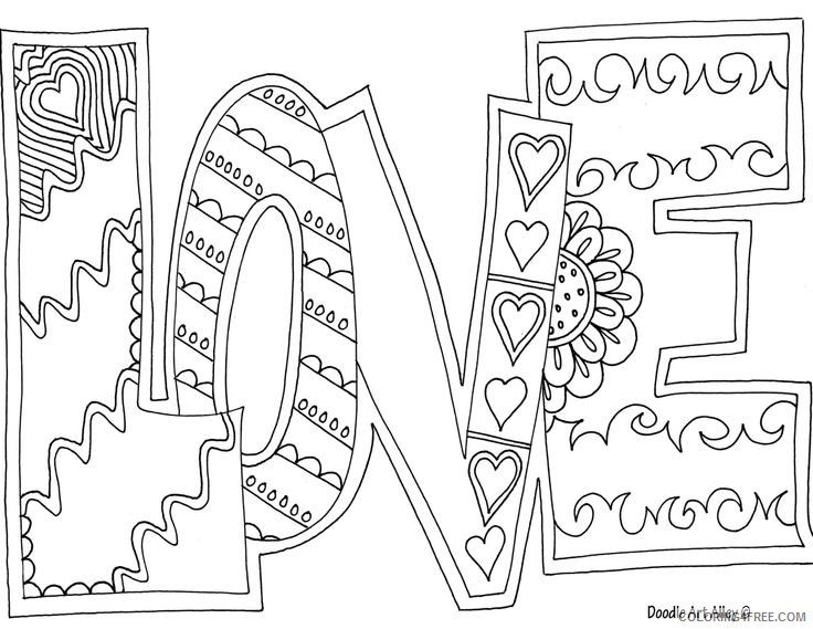 quote coloring pages of love Coloring4free