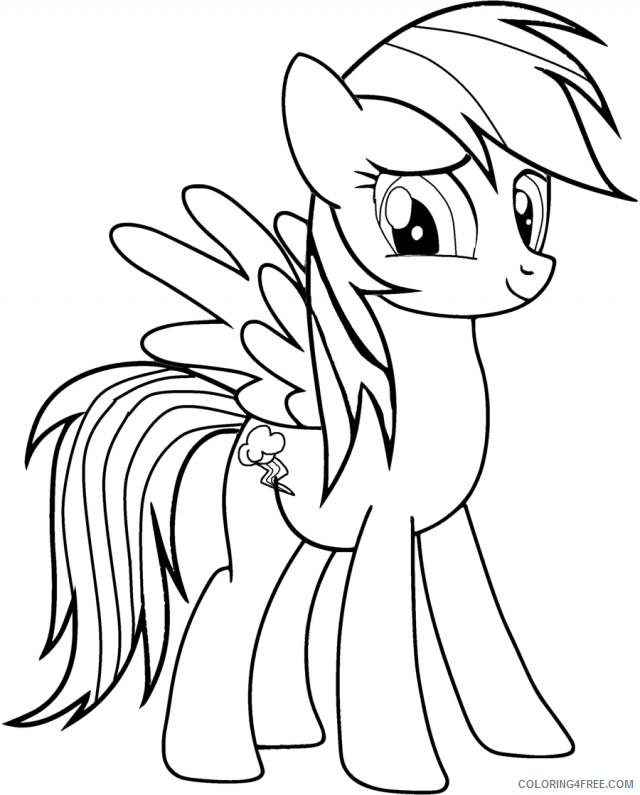rainbow dash coloring pages my little pony Coloring4free
