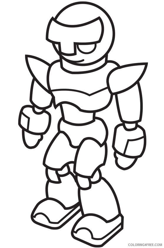 robot coloring pages preschoolers Coloring4free
