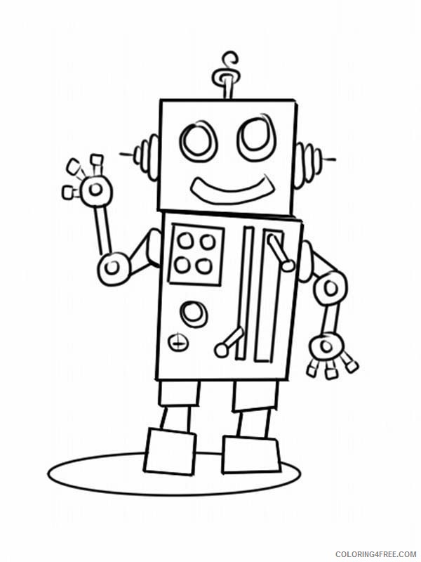 robot coloring pages printable free Coloring4free