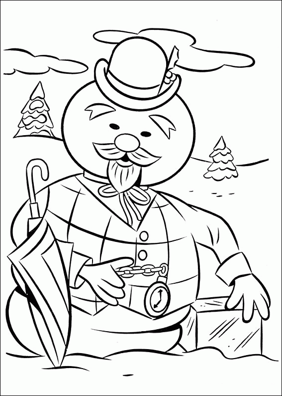 rudolph the red nosed reindeer coloring pages printable Coloring4free