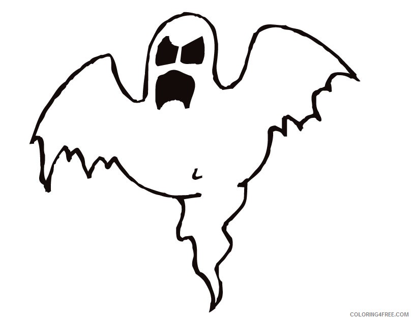 scarey ghost coloring pages Coloring4free
