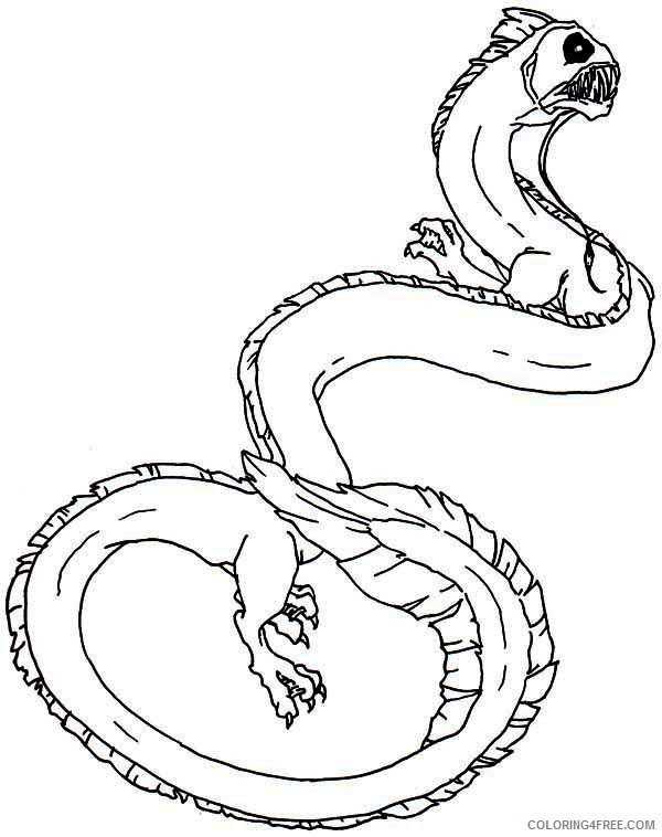 sea monster coloring pages Coloring4free - Coloring4Free.com