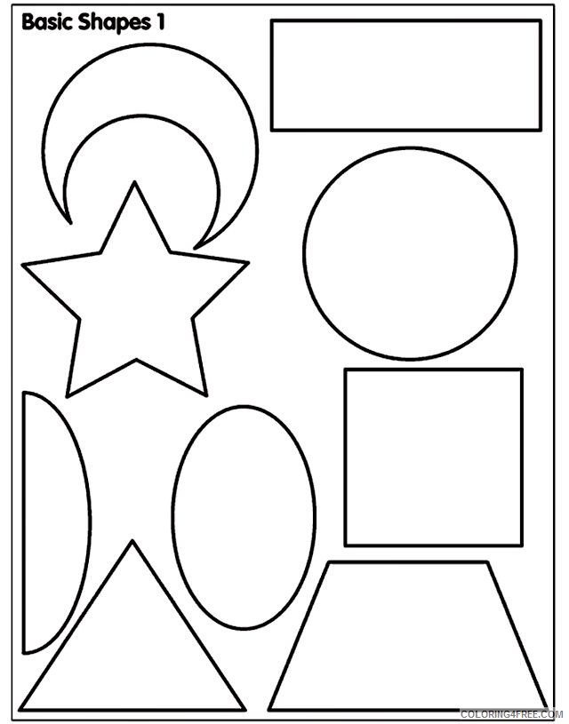 shape coloring pages printable Coloring4free