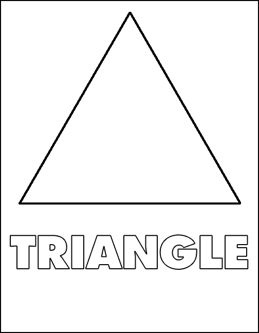 shape coloring pages triangle Coloring4free