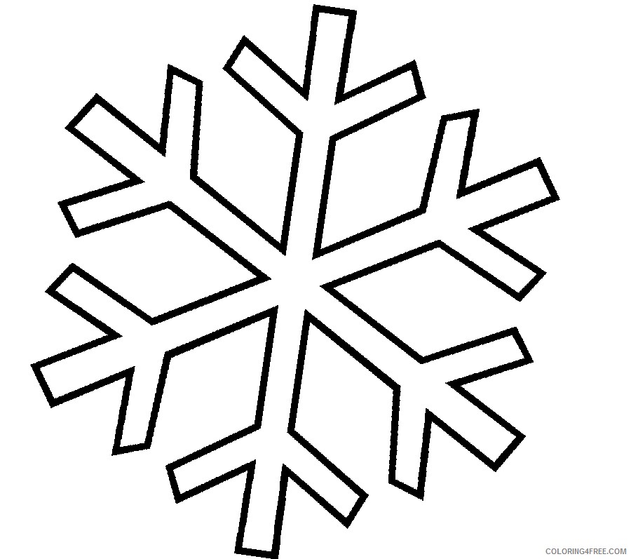 snowflake coloring pages for kids Coloring4free