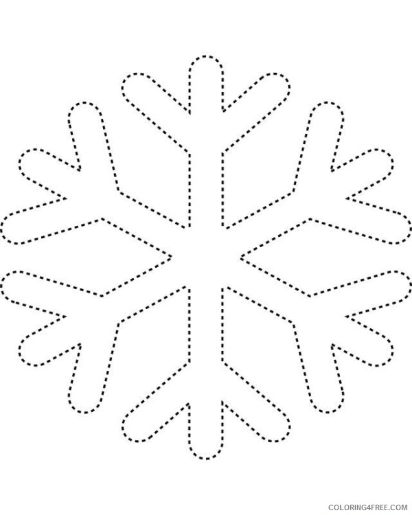 snowflake coloring pages for preschooler Coloring4free
