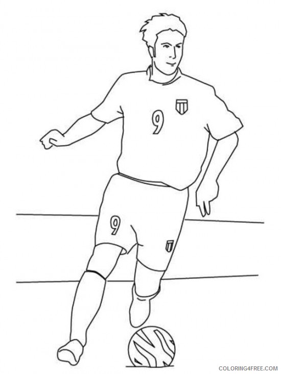 soccer player coloring pages Coloring4free