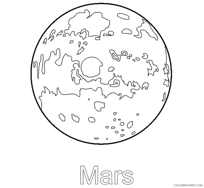 space coloring pages planet mars Coloring4free