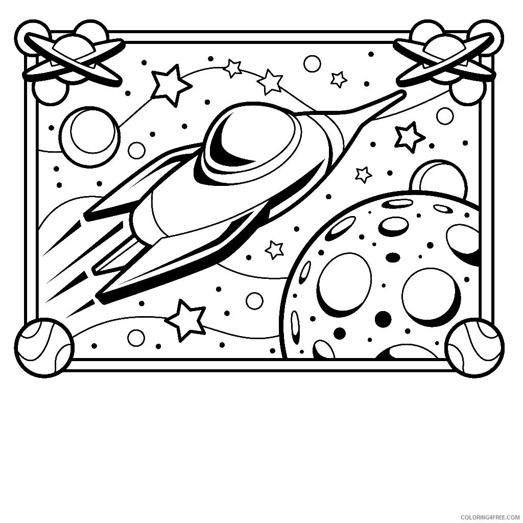space coloring pages printable Coloring4free