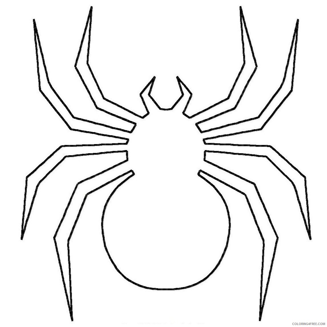 spider coloring pages for toddler Coloring4free