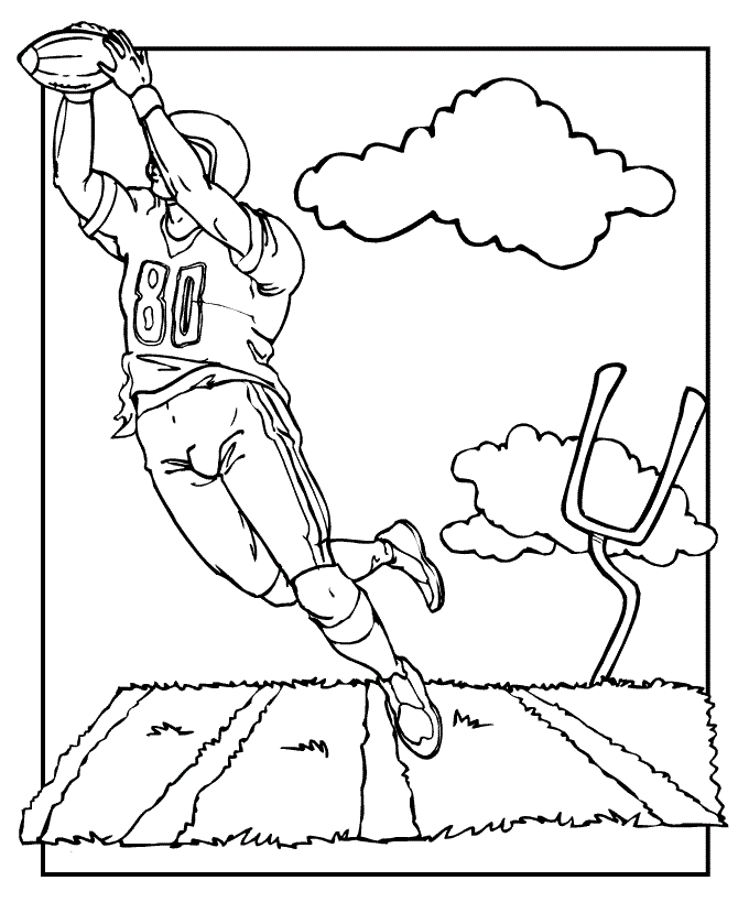 sports coloring pages american football Coloring4free