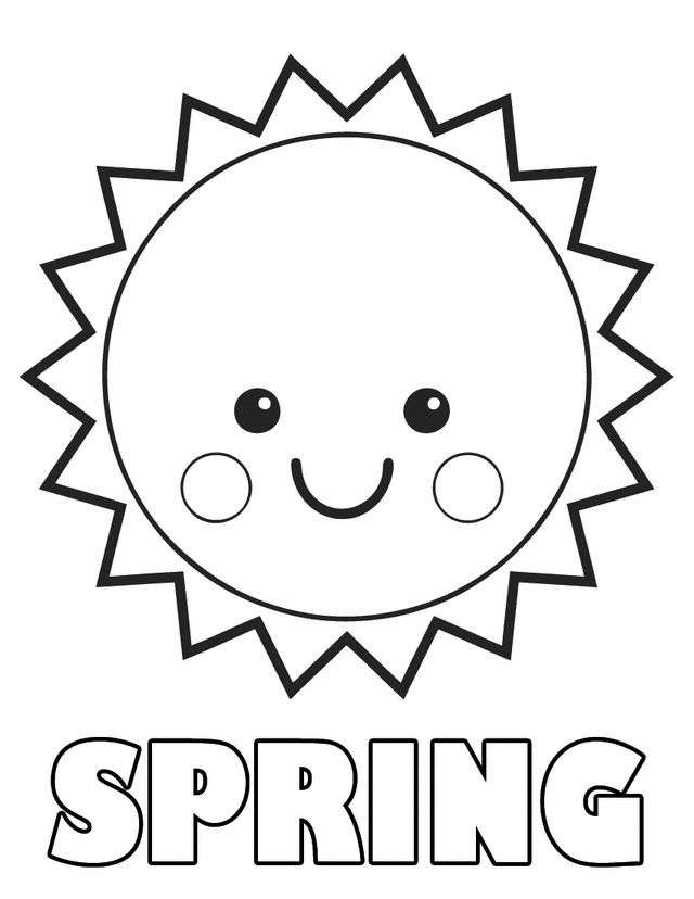 spring coloring pages for preschooler Coloring4free