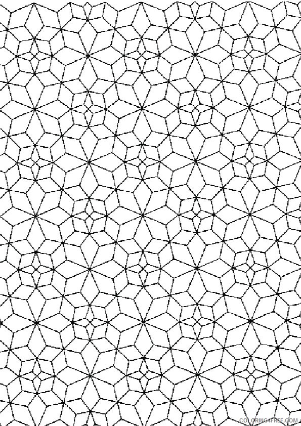 square kaleidoscope coloring pages Coloring4free