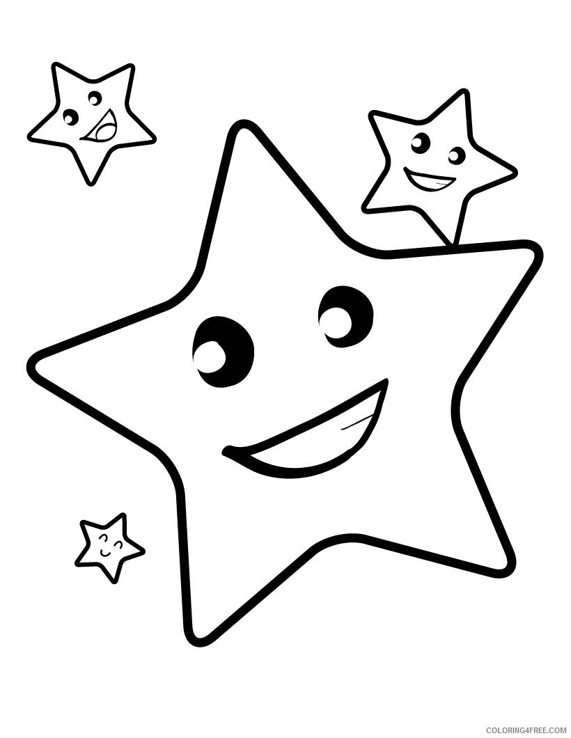 star coloring pages for kids Coloring4free