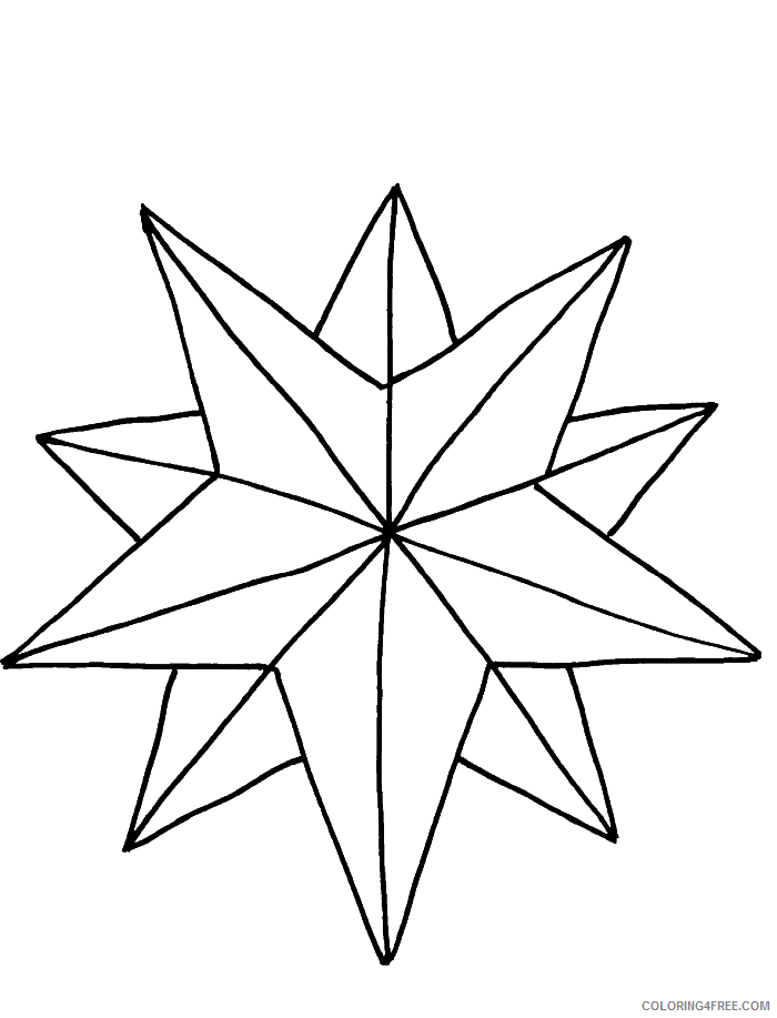 star coloring pages free to print Coloring4free