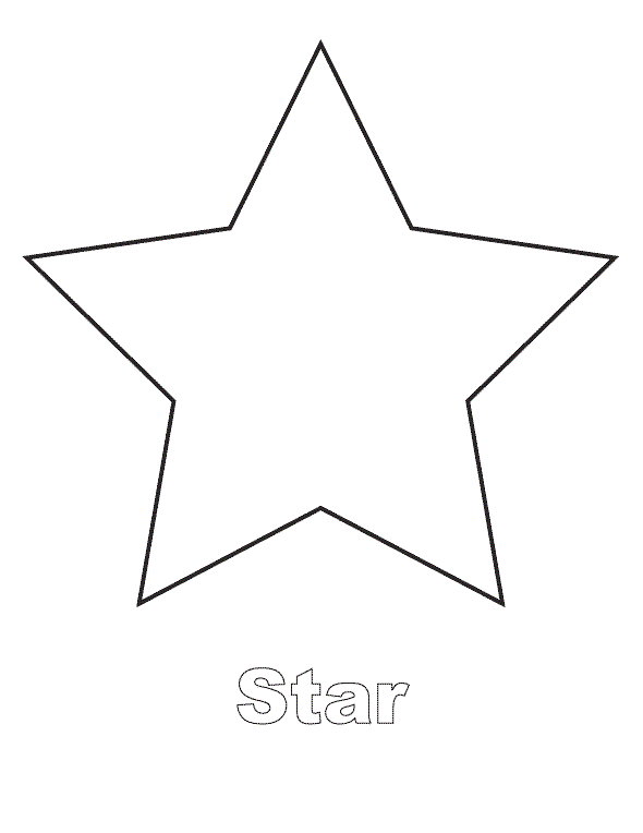 star shape coloring pages Coloring4free