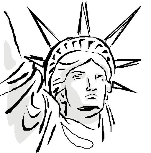 statue of liberty coloring pages face Coloring4free