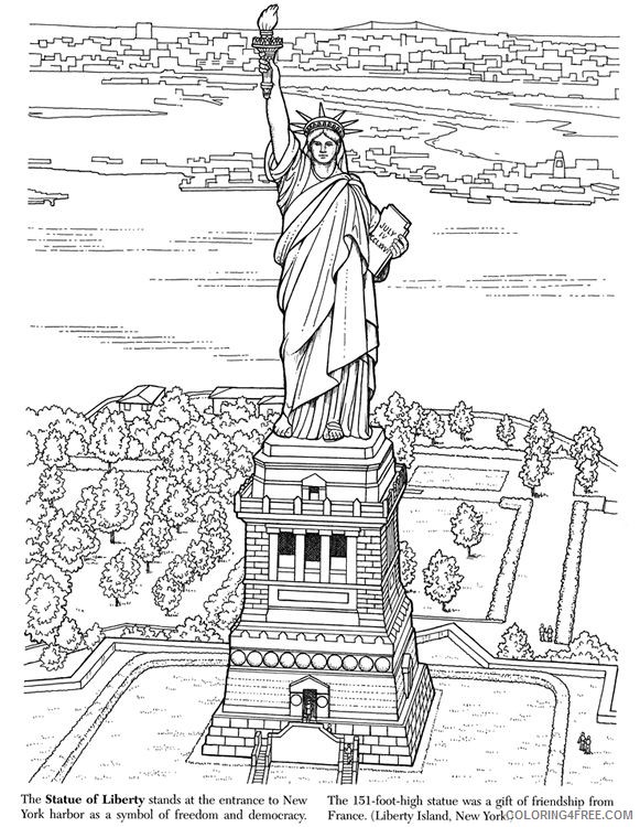 statue of liberty coloring pages for adults Coloring4free