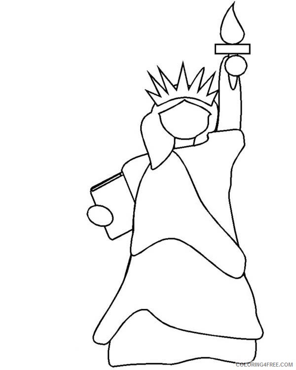 statue of liberty coloring pages for toddler Coloring4free