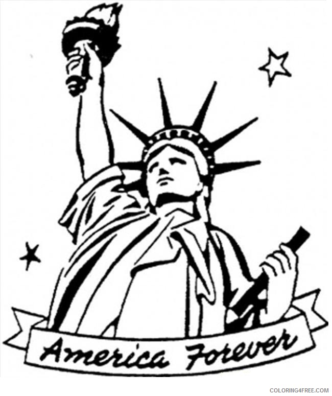 statue of liberty coloring pages in america Coloring4free
