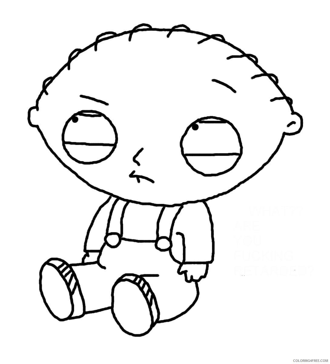 stewie griffin family guy coloring pages Coloring4free
