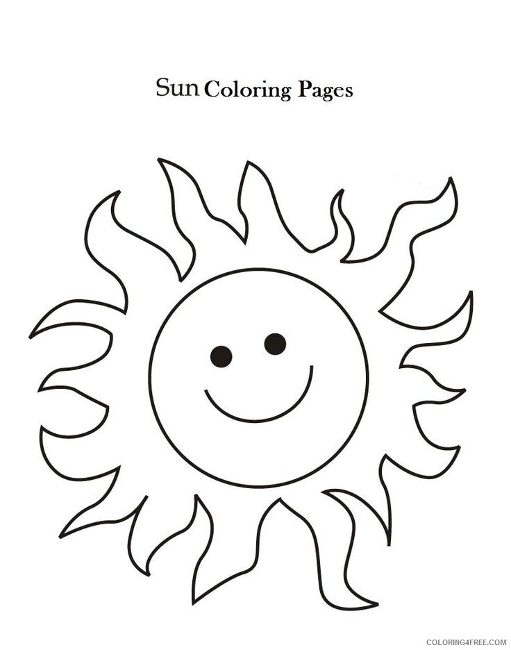 sun coloring pages for kids printable Coloring4free