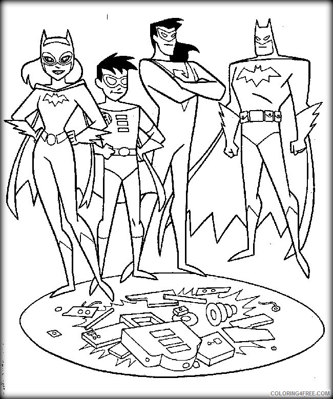 superhero coloring pages free to print Coloring4free