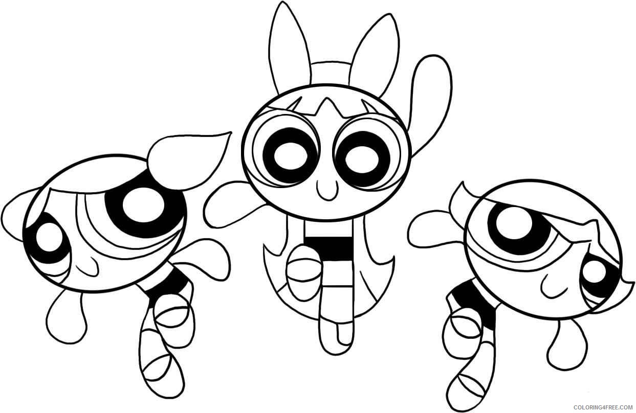 superhero coloring pages powerpuff girls Coloring4free