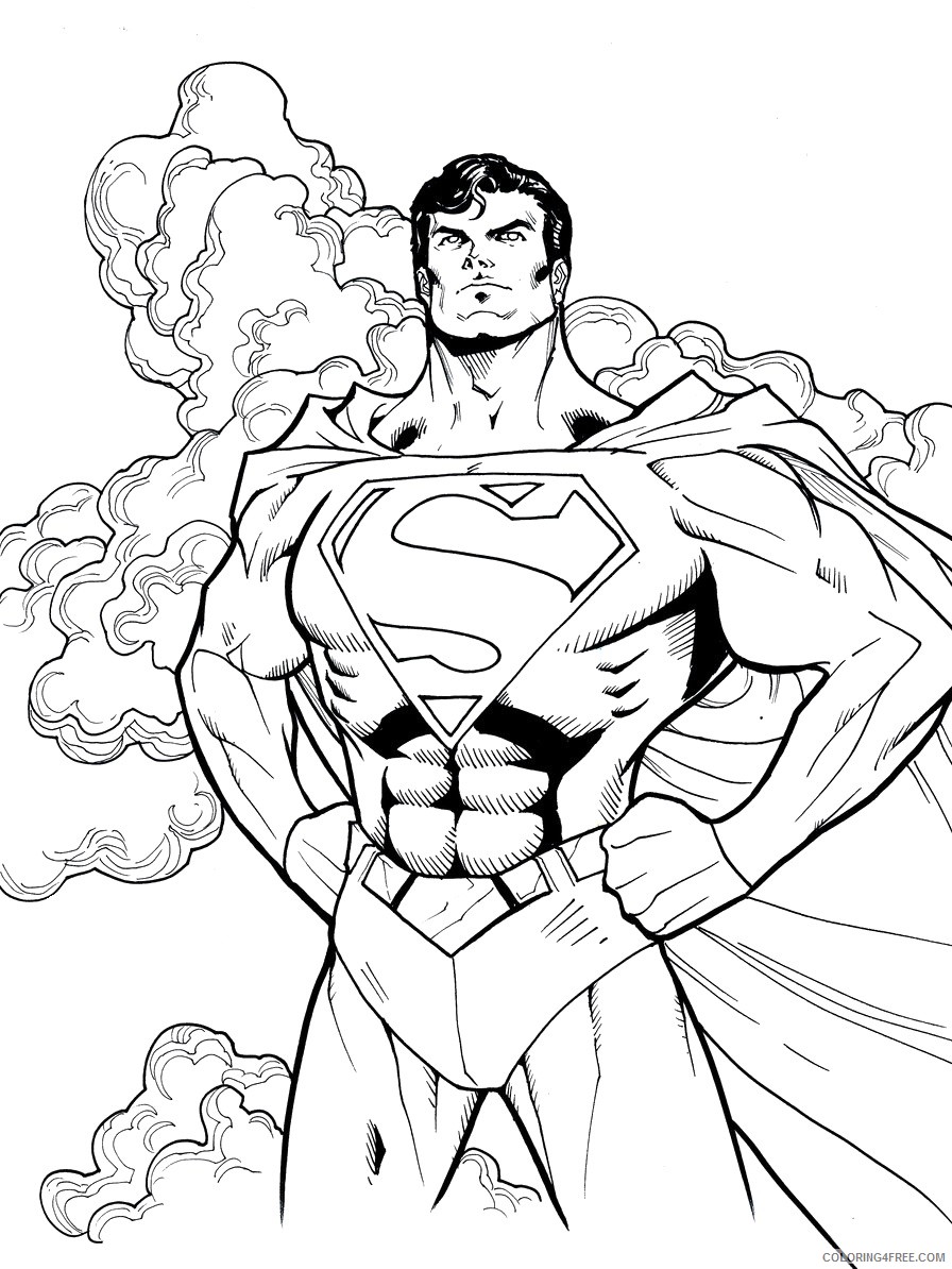 superman coloring pages for boys Coloring4free
